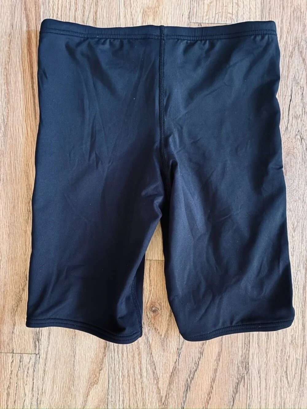TYR Boys Solid Black Durafast Jammer Swim Shorts Size Large 12/14 NWT